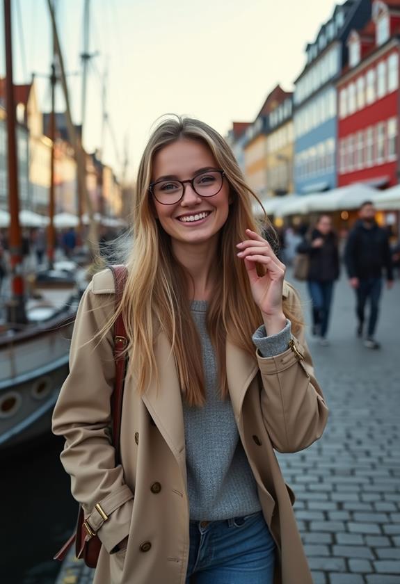 vibrant waterfront in nyhavn